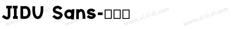 JIDU Sans字体转换